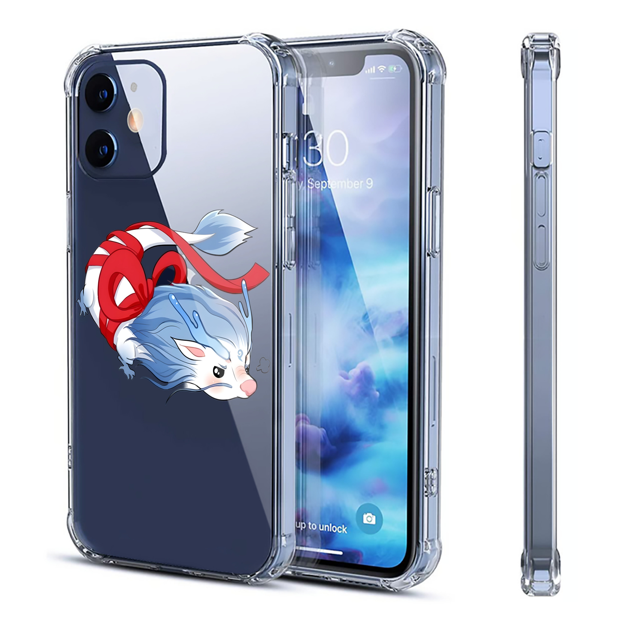 （画像用） Ne Zha 2 ナタ 魔童の大暴れ 【iPhone 12シリーズ対応】透明スマホケース（クリアソフトケース）